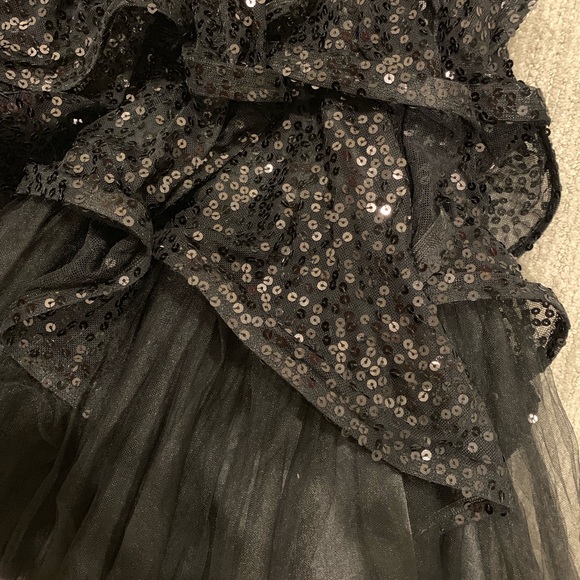 Betsey Johnson black sequin evening dress - size 2 - Picture 3 of 5